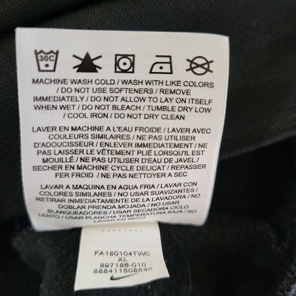 Nike Women's Black DRI-FIT Quarter Zip Long Sleeve Pullover Top - Picture 12 of 13